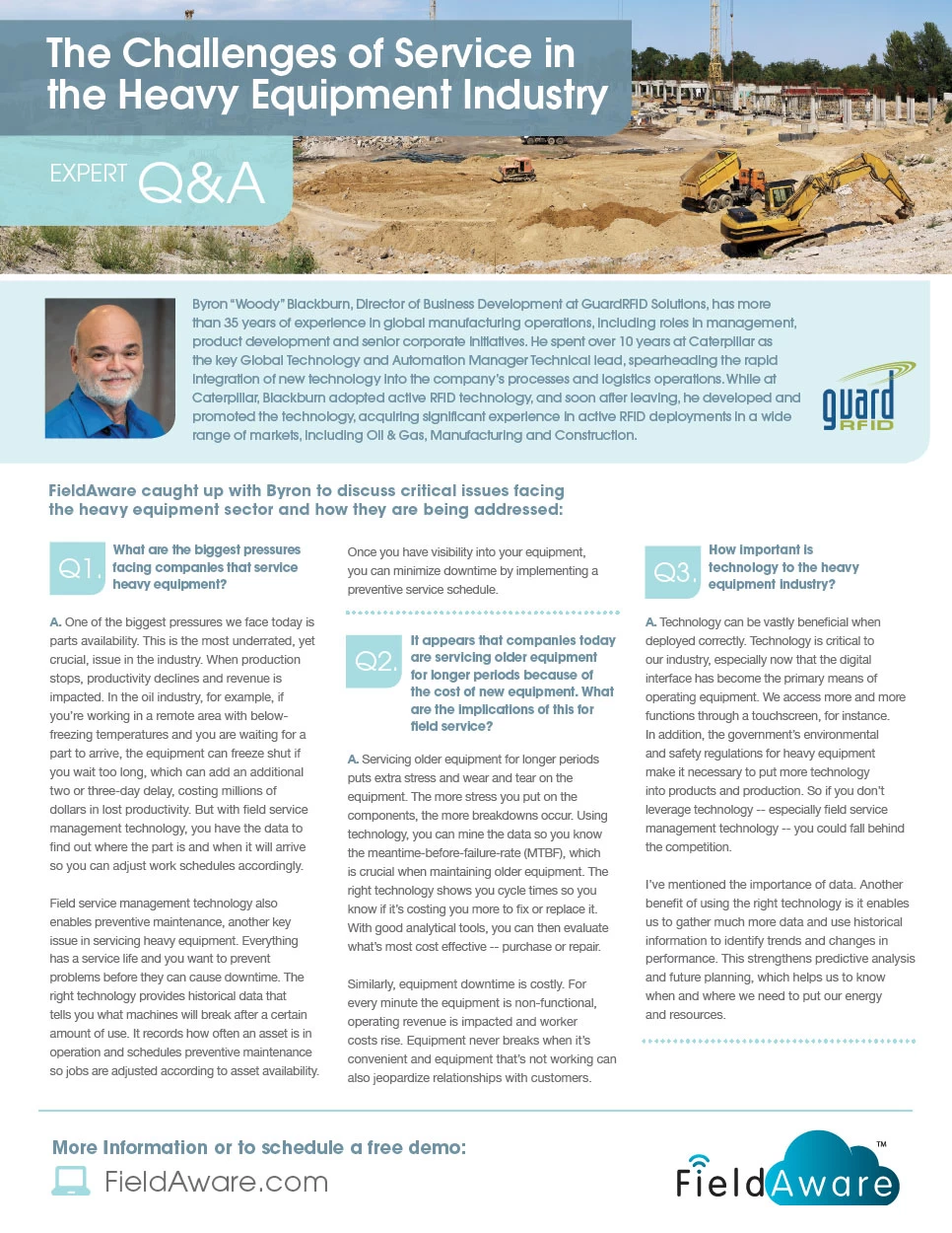 The Challenges Of Service In The Heavy Equipment Industry White Paper