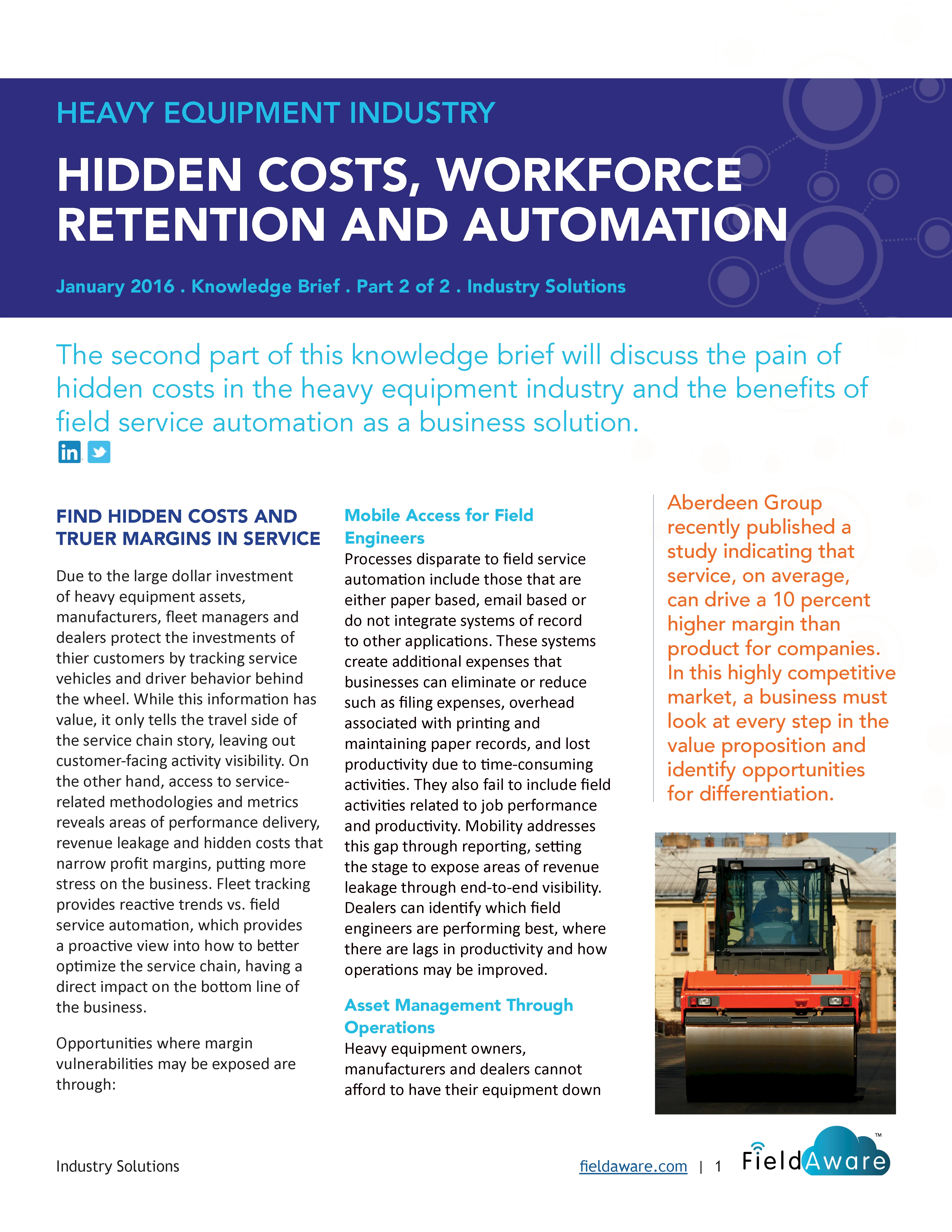 Heavy Equipment Industry Hidden Costs, Workforce Retention And Automation - Part 2 White Paper